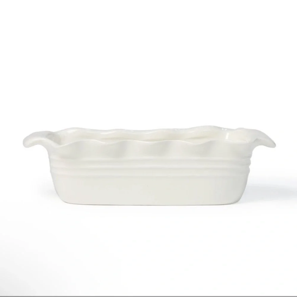 New White Bread Loaf Pan W/ Scalloped Edges from Target Bullseye Playground